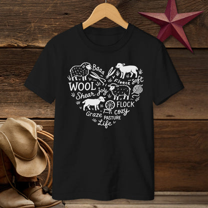 Sheep Farm Heart T-shirt (Youth)
