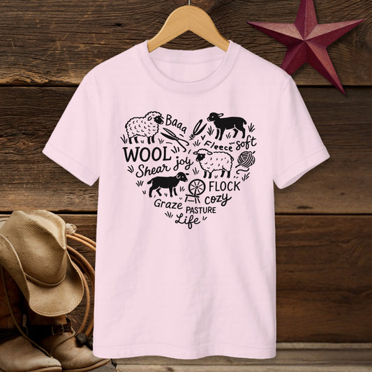 Sheep Farm Heart T-shirt (Youth)