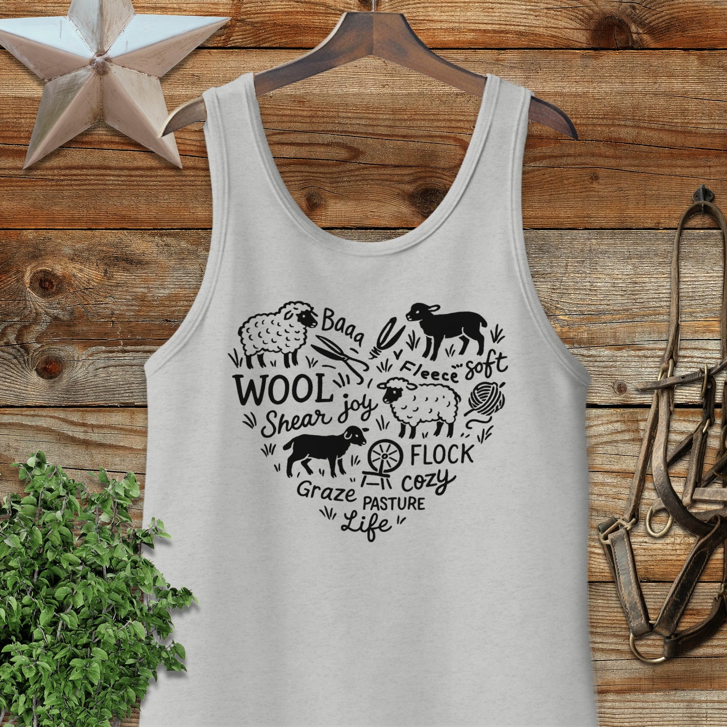 Sheep Farm Heart Tank Top