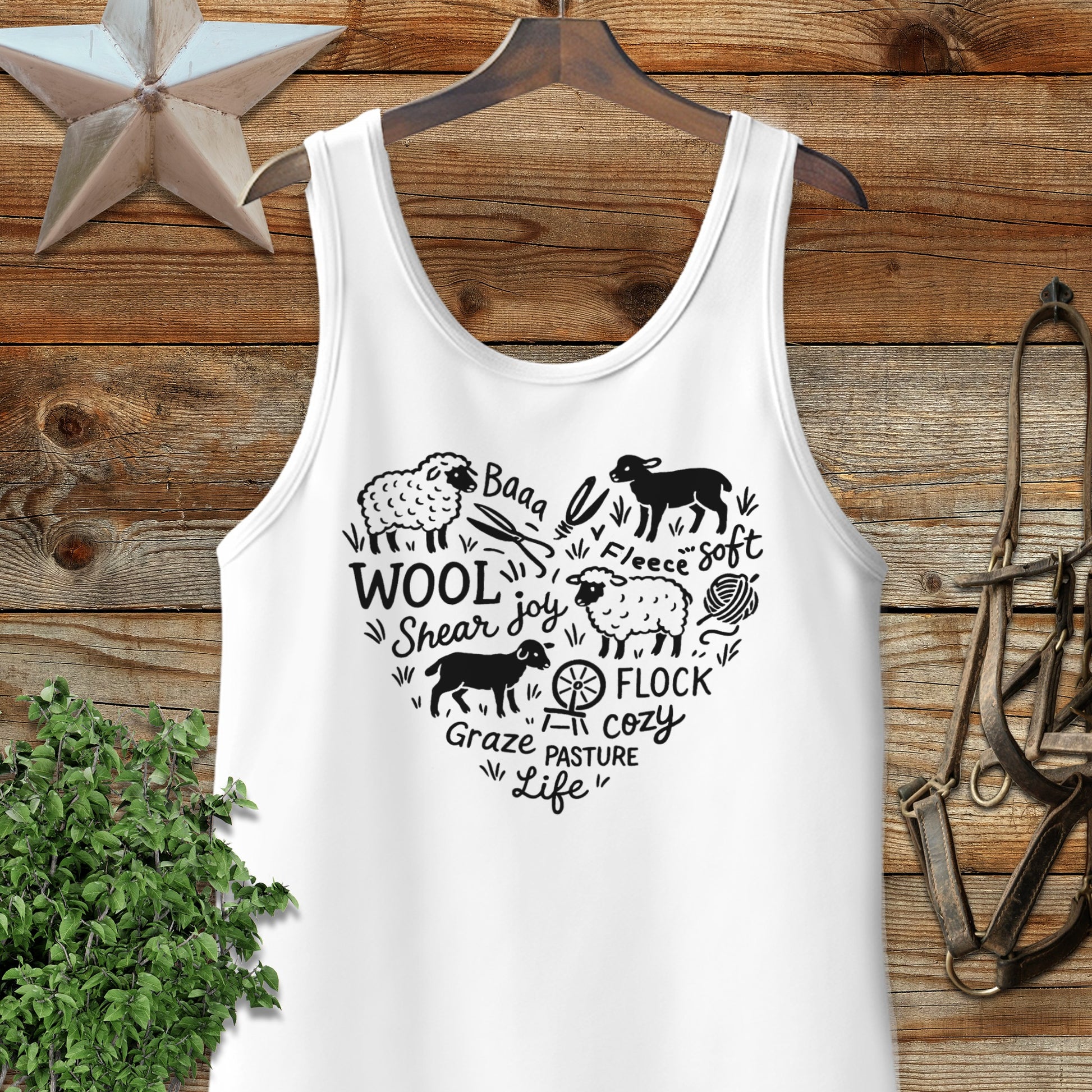 Sheep Farm Heart Tank Top