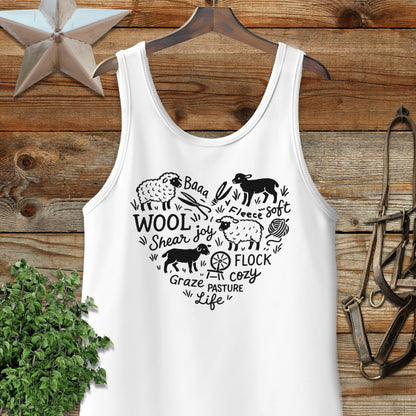 Sheep Farm Heart Tank Top