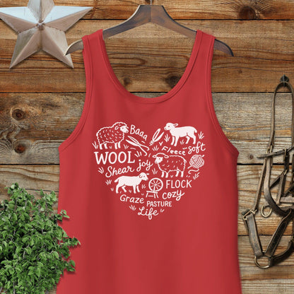 Sheep Farm Heart Tank Top