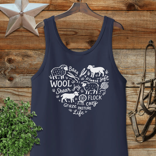 Sheep Farm Heart Tank Top