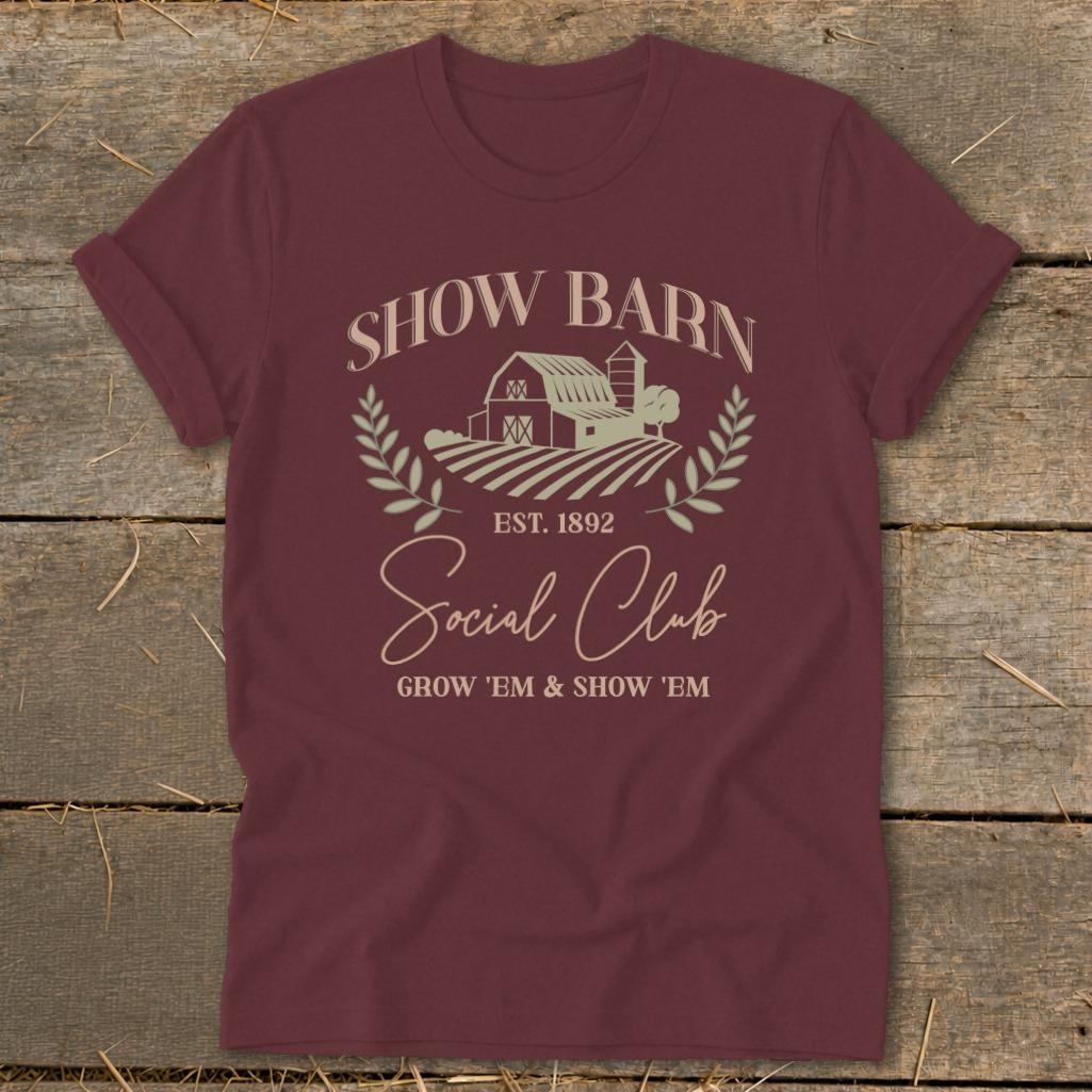 Show Barn Social Club Softstyle Tee - Maroon