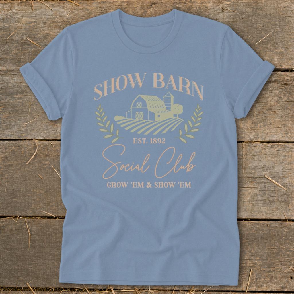 Show Barn Social Club Softstyle Tee - Steel Blue