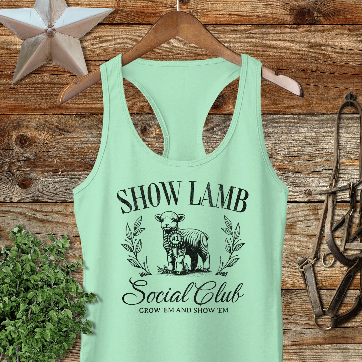 Show Lamb Social Club Racerback Tank