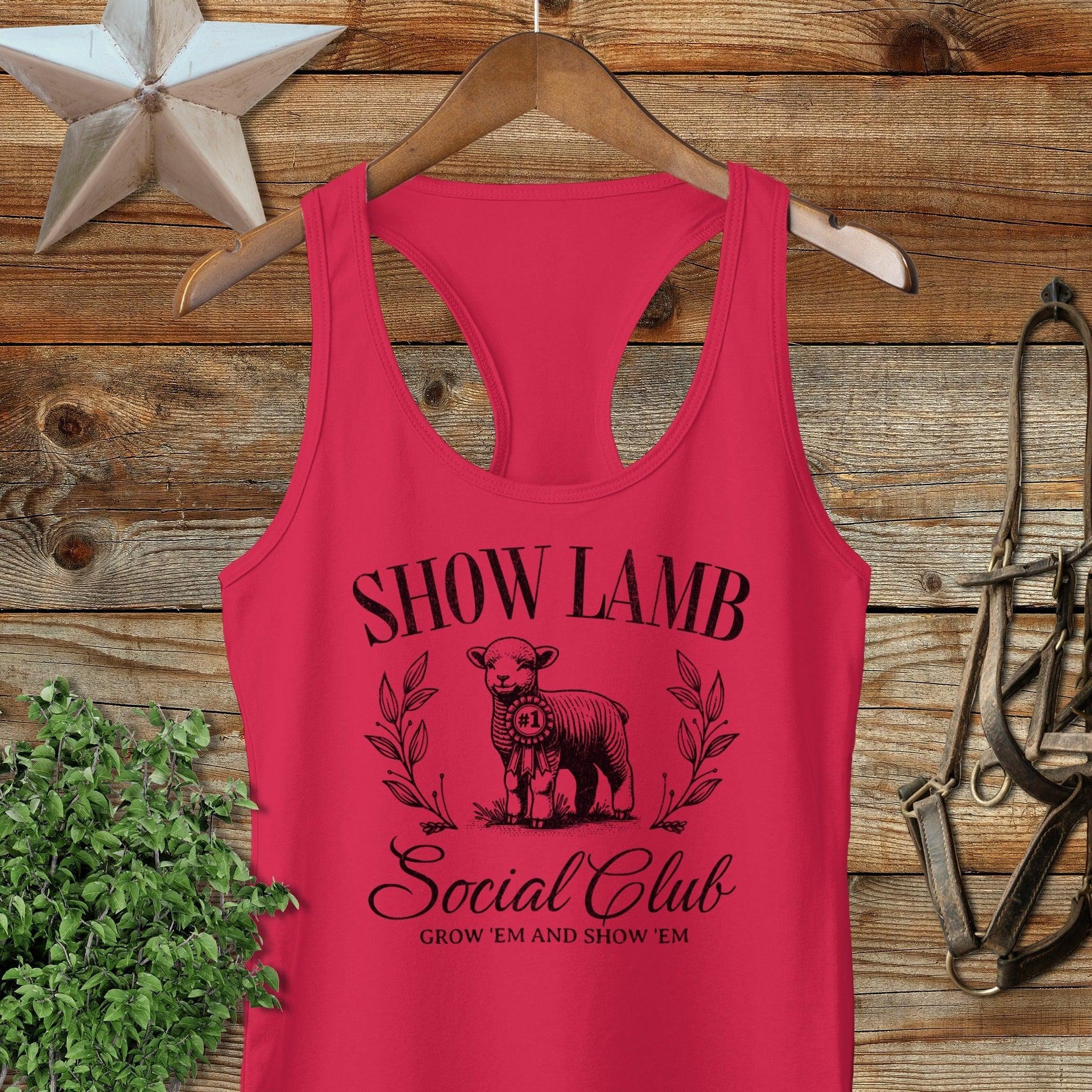 Show Lamb Social Club Racerback Tank