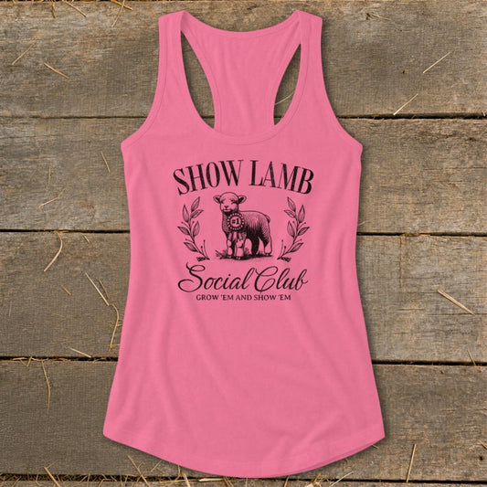 Show Lamb Social Club Racerback Tank