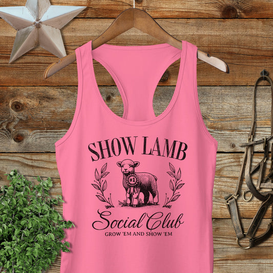 Show Lamb Social Club Racerback Tank