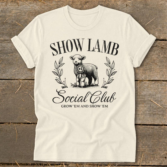 Show Lamb Social Club Softstyle Tee - Natural