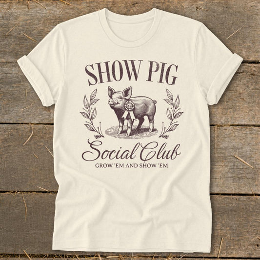 Show Pig Social Club Softstyle Tee - Natural