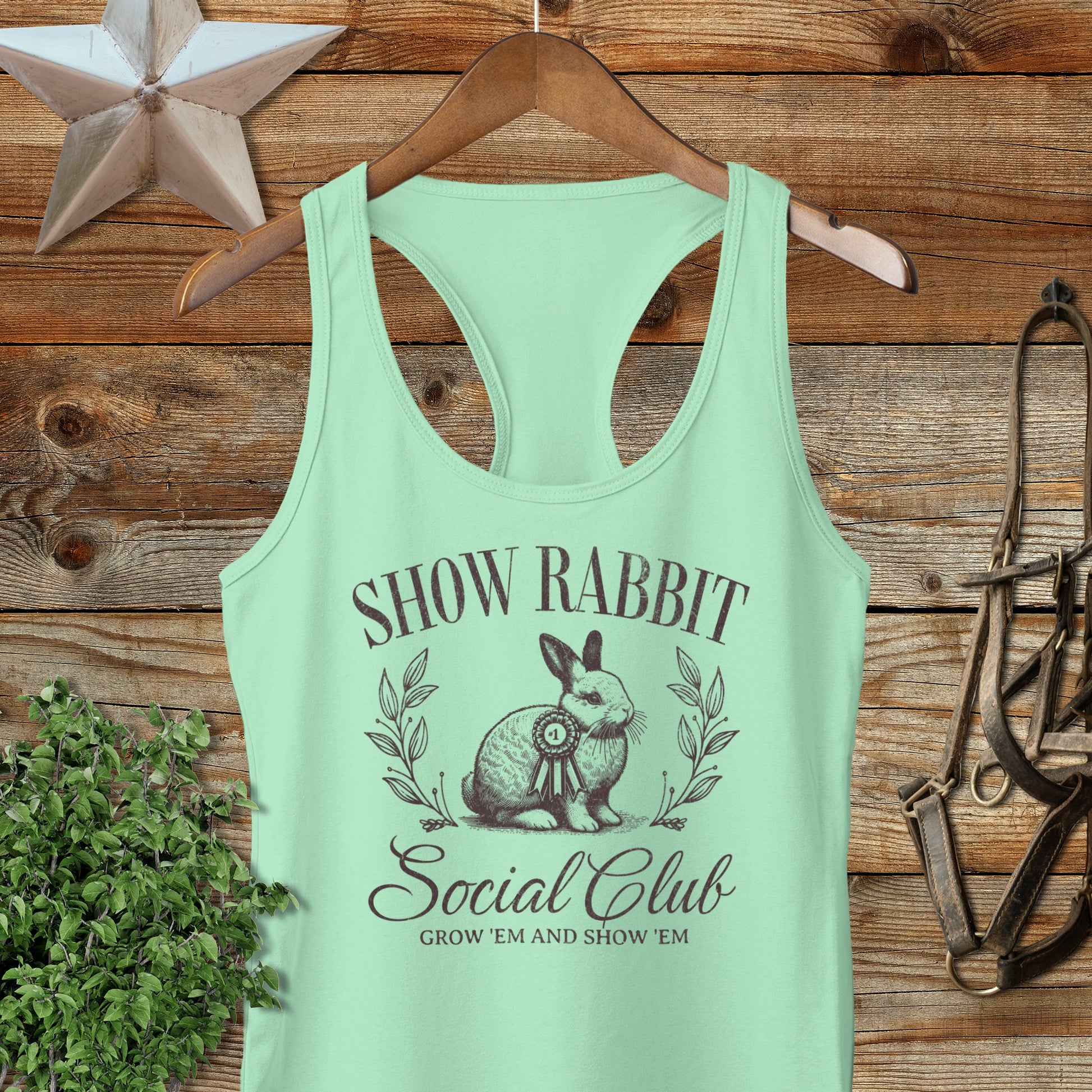 Show Rabbit Social Racerback Tank