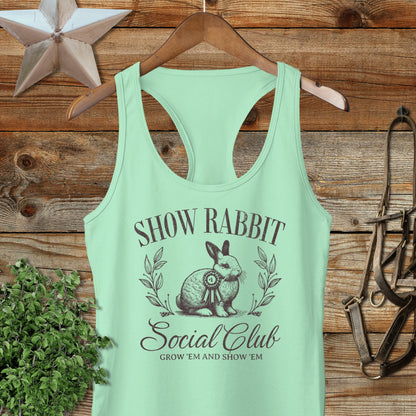Show Rabbit Social Racerback Tank