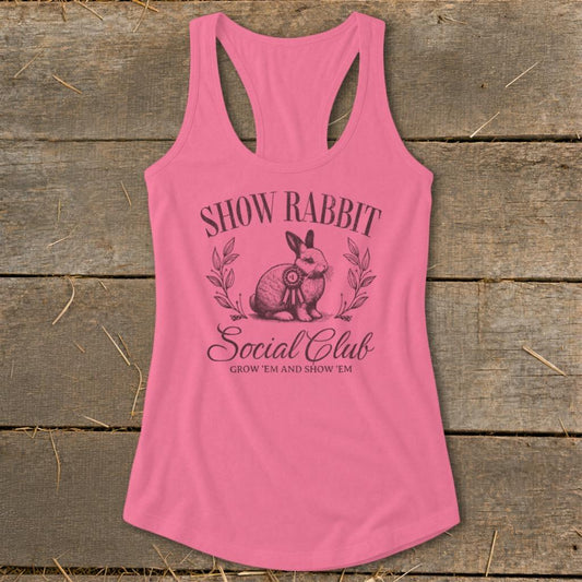 Show Rabbit Social Racerback Tank
