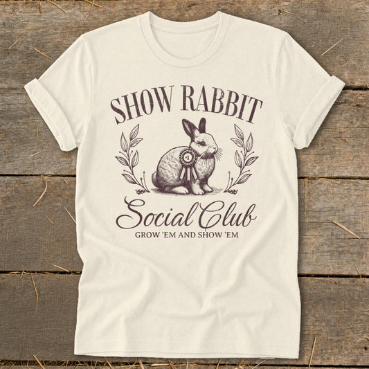 Show Rabbit Social Softstyle Tee - Natural