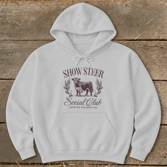 Show Steer Social Hoodie - Sport Grey