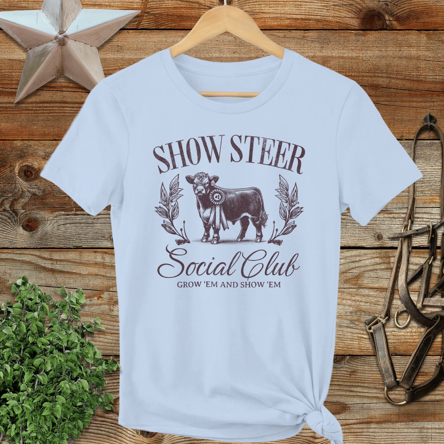 Show Steer Social Ladies Tee