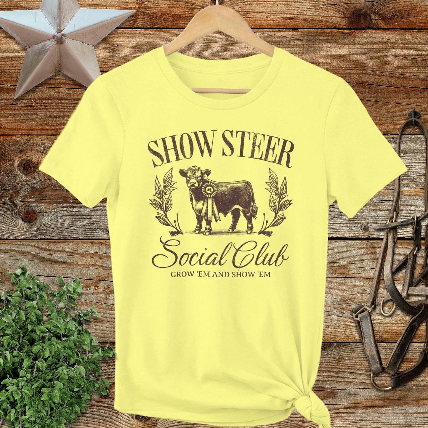Show Steer Social Ladies Tee