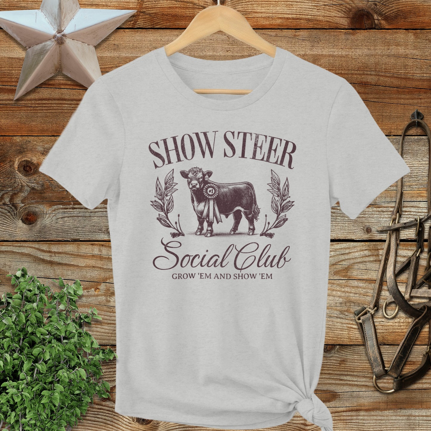 Show Steer Social Ladies Tee