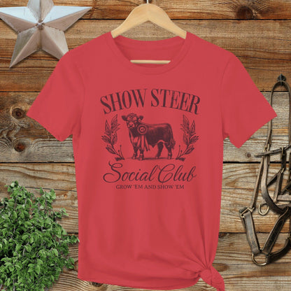 Show Steer Social Ladies Tee