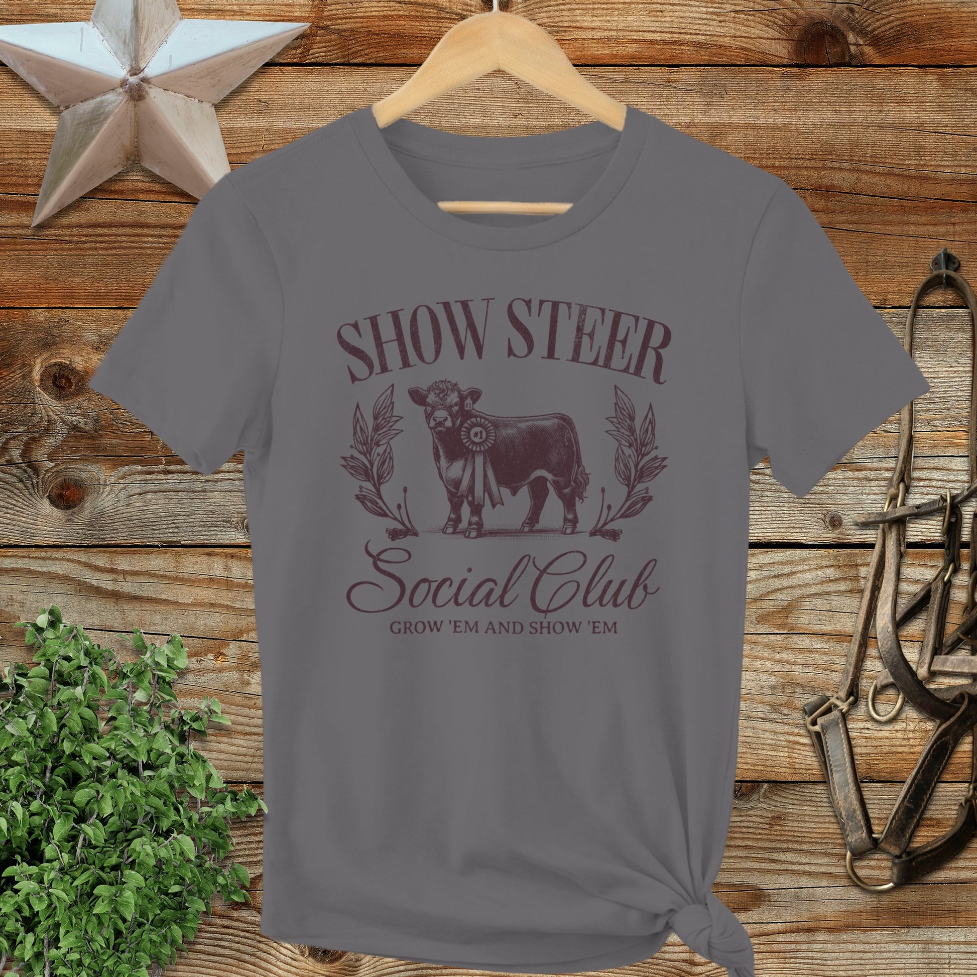 Show Steer Social Ladies Tee