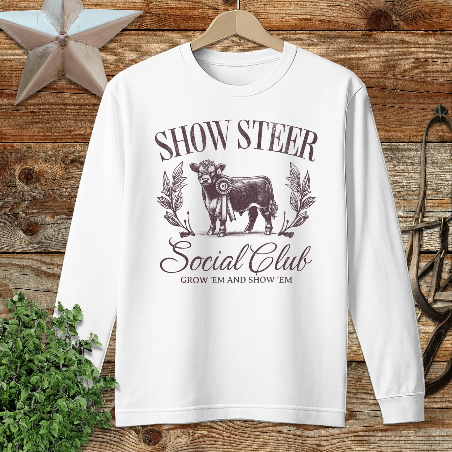 Show Steer Social Long Sleeve Tee