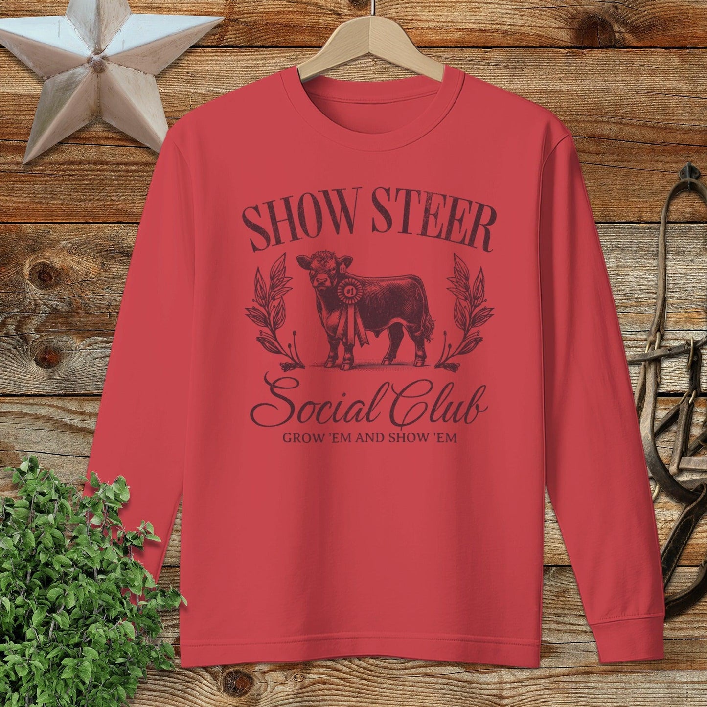 Show Steer Social Long Sleeve Tee