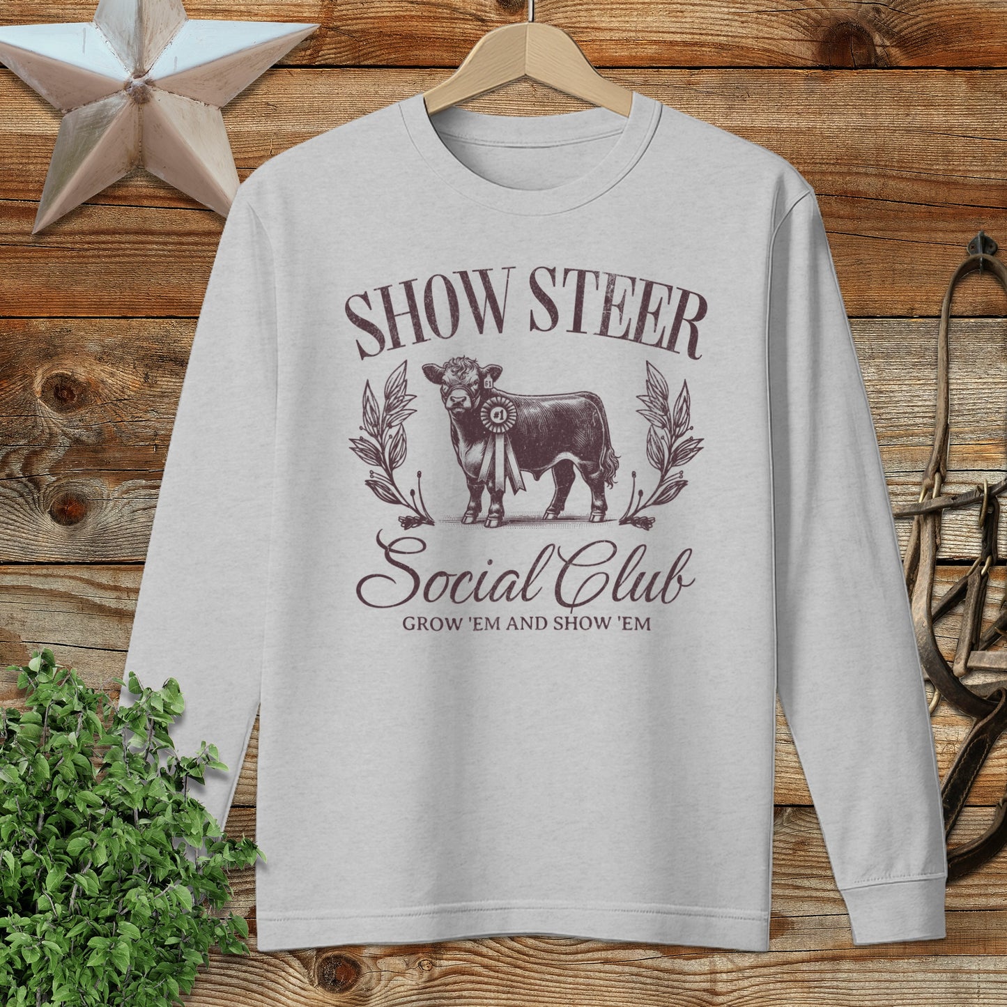 Show Steer Social Long Sleeve Tee