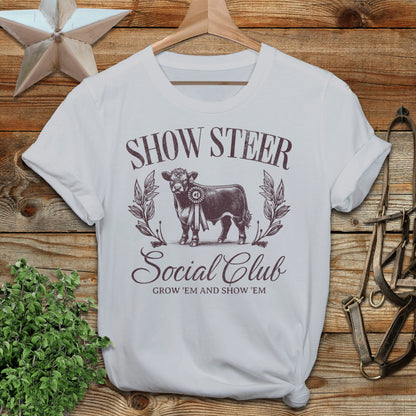 Show Steer Social Softstyle Tee