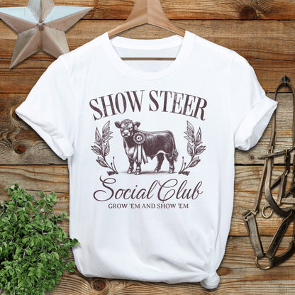 Show Steer Social Softstyle Tee