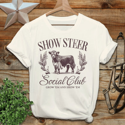 Show Steer Social Softstyle Tee