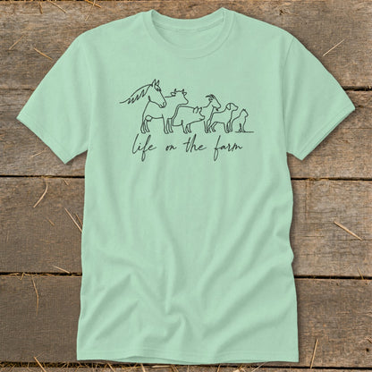 Simple Art Life on the Farm Classic Tee