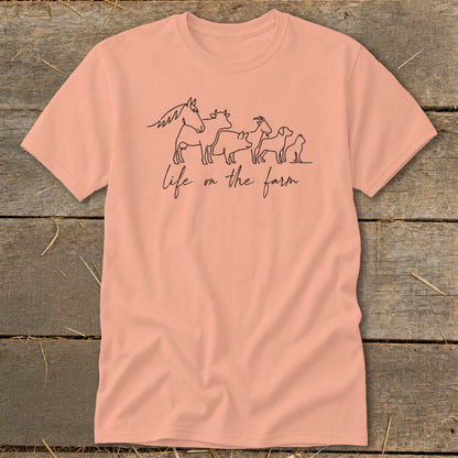 Simple Art Life on the Farm Classic Tee