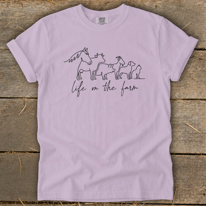 Simple Art Life on the Farm Signature Tee