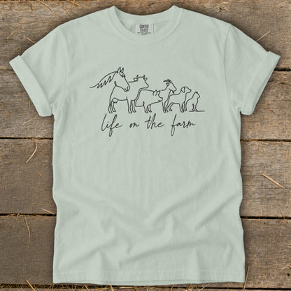 Simple Art Life on the Farm Signature Tee