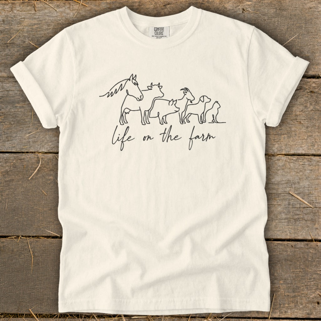 Simple Art Life on the Farm Signature Tee