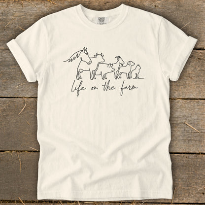 Simple Art Life on the Farm Signature Tee