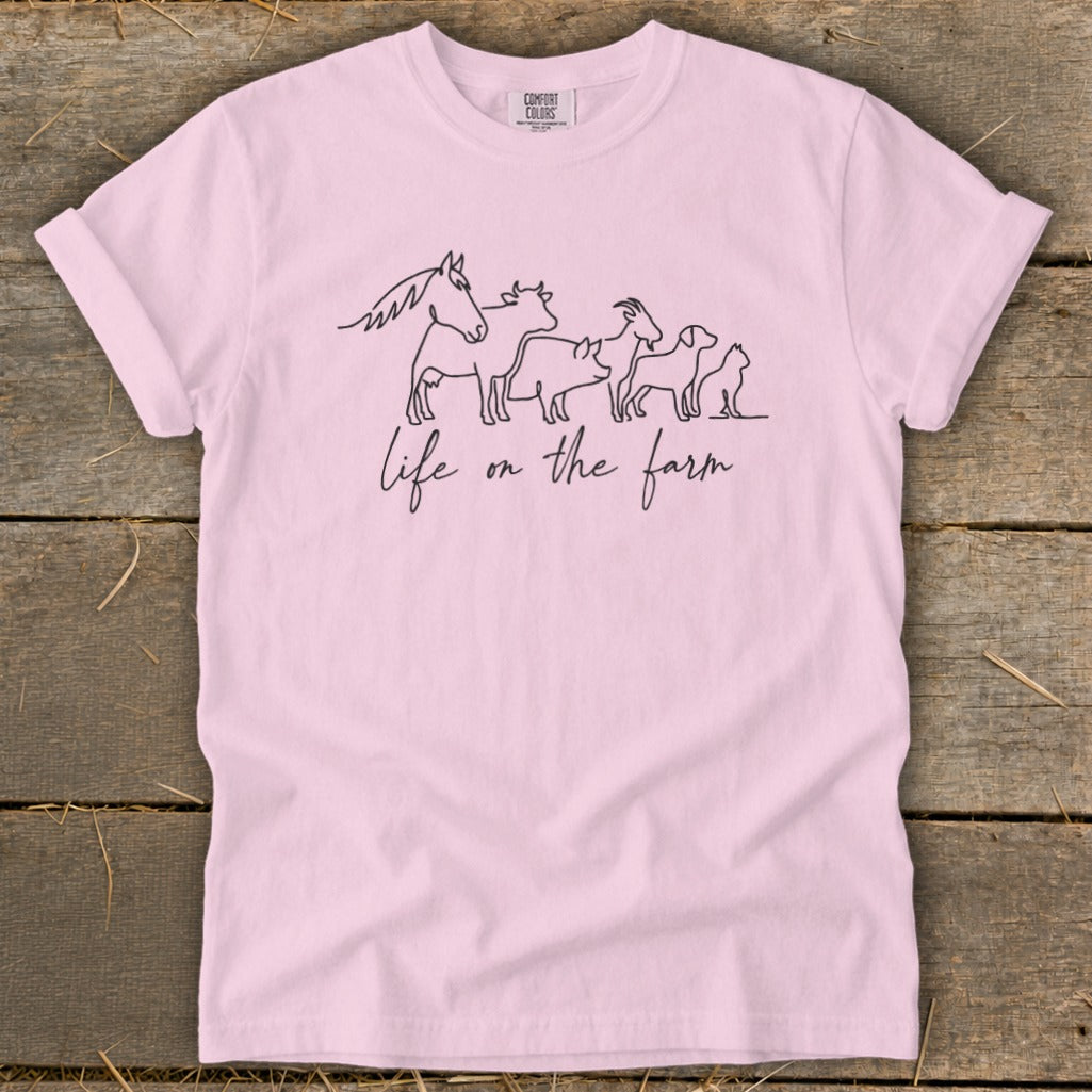 Simple Art Life on the Farm Signature Tee