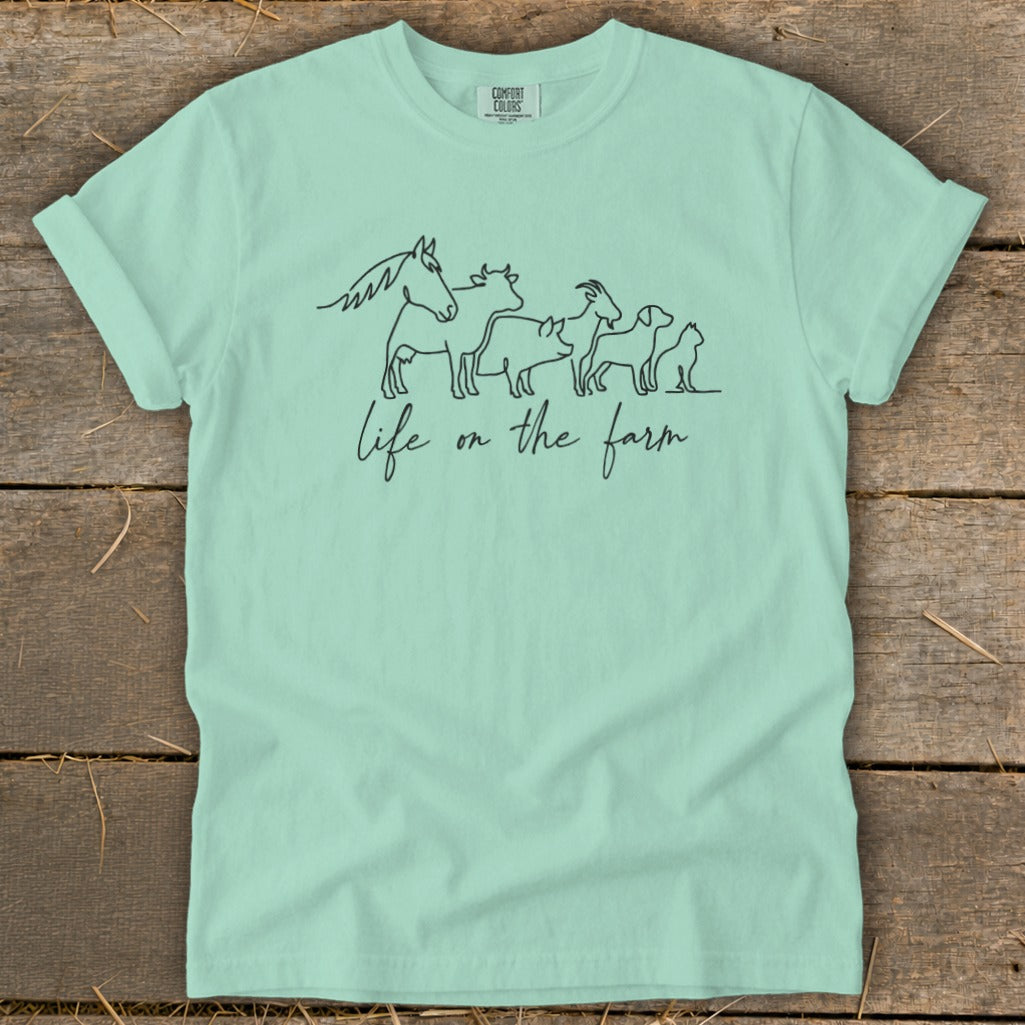 Simple Art Life on the Farm Signature Tee