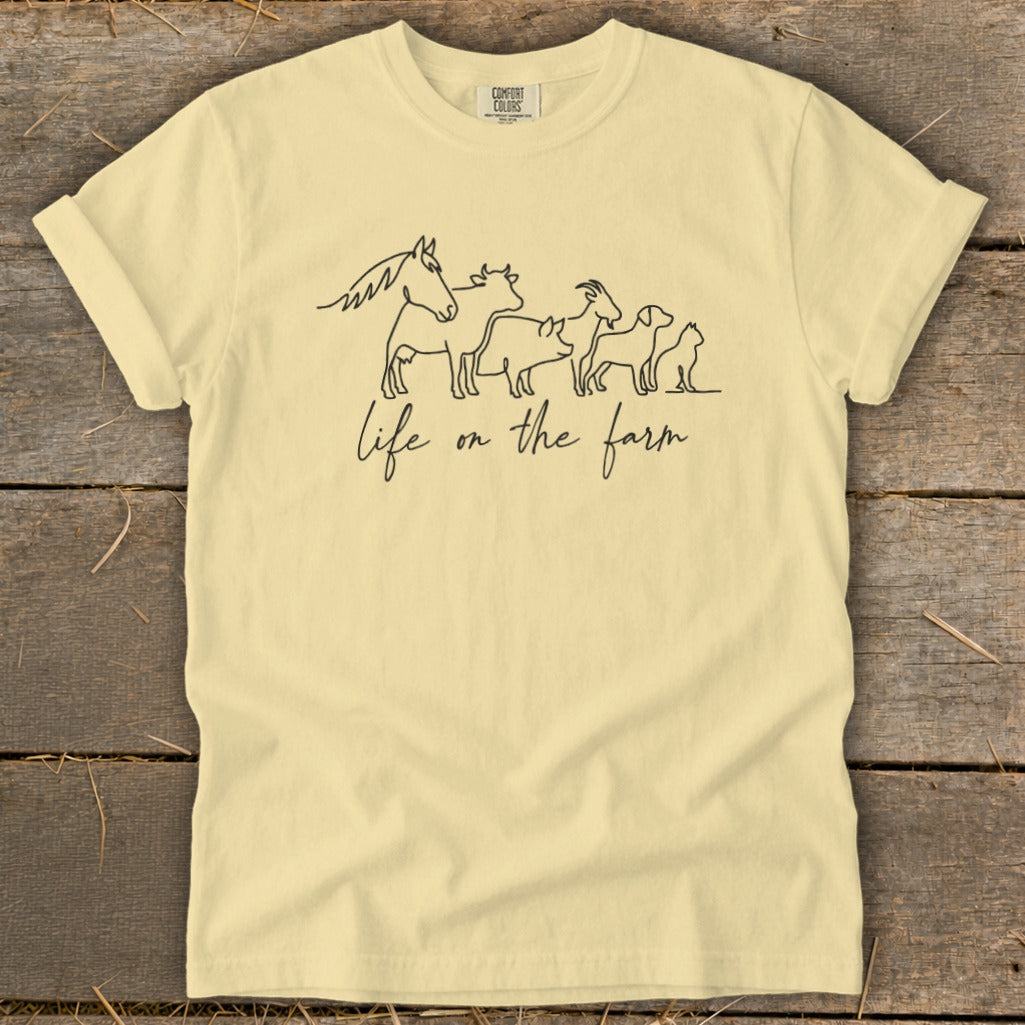 Simple Art Life on the Farm Signature Tee