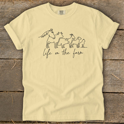 Simple Art Life on the Farm Signature Tee