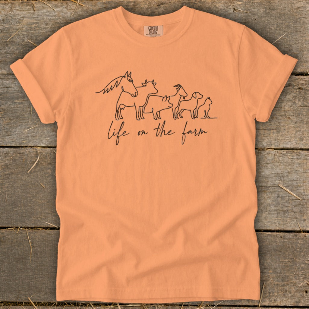 Simple Art Life on the Farm Signature Tee