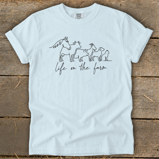 Simple Art Life on the Farm Signature Tee