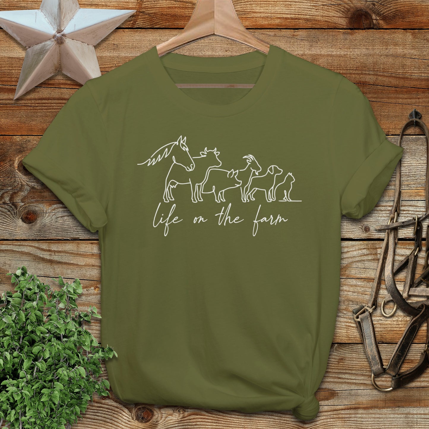 Simple Art Life on the Farm Softstyle Tee