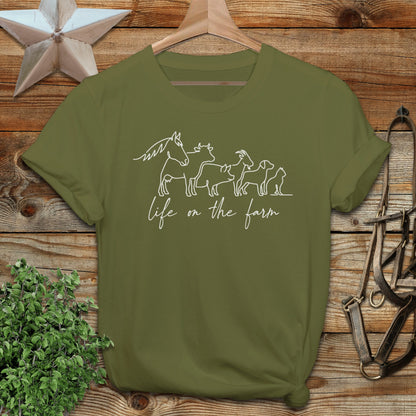Simple Art Life on the Farm Softstyle Tee