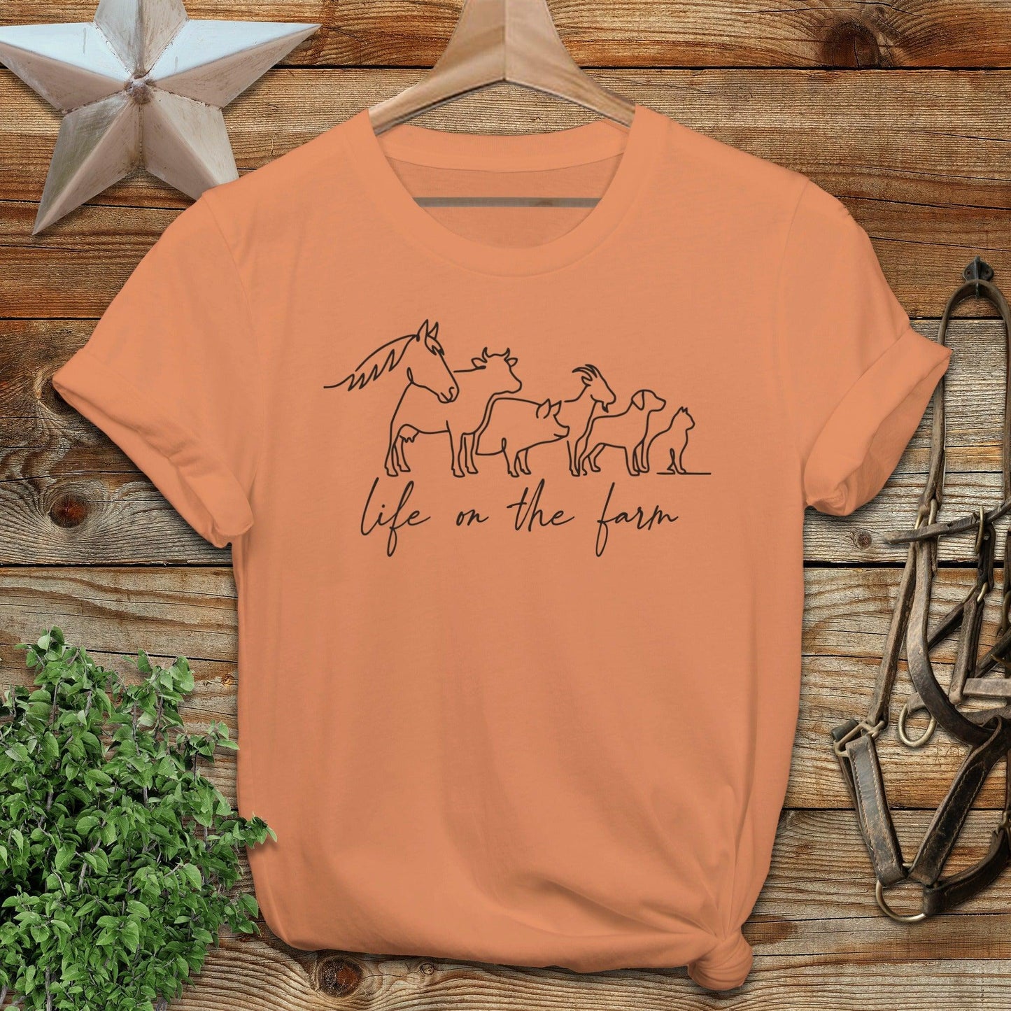 Simple Art Life on the Farm Softstyle Tee