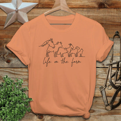 Simple Art Life on the Farm Softstyle Tee
