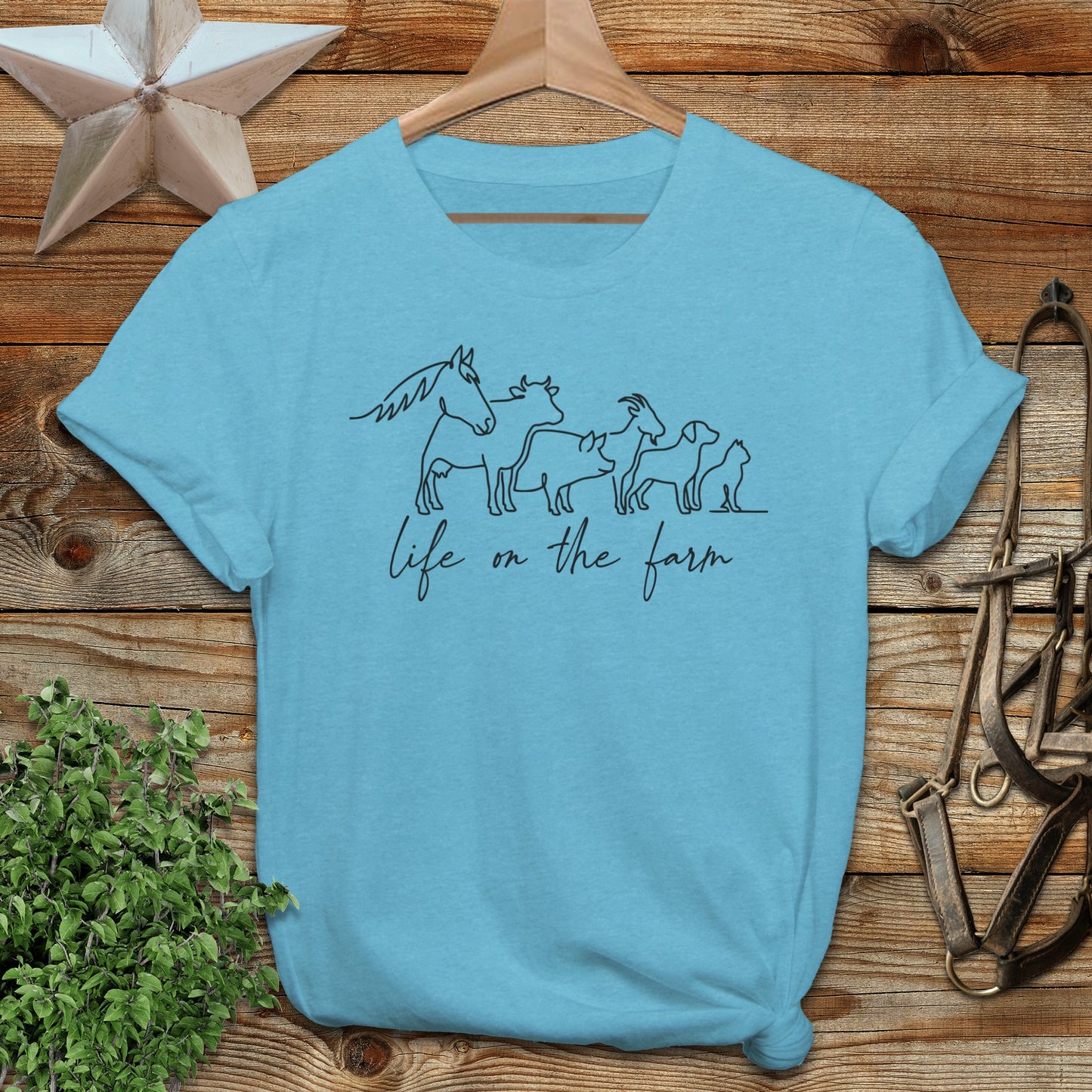 Simple Art Life on the Farm Softstyle Tee