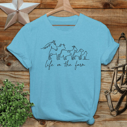 Simple Art Life on the Farm Softstyle Tee