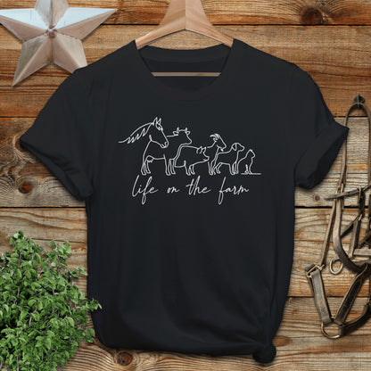 Simple Art Life on the Farm Softstyle Tee